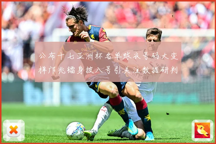 公布十七亚洲杯名单球衣号码大变样邝兆镭身披八号引关注数据研判